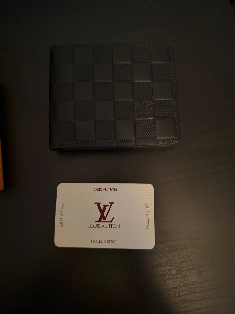 Louis Vuitton Black Damier Graphite Card Holder Wallet